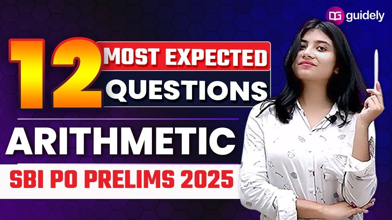 SBI PO Expected Paper 2025 | SBI PO Arithmetic | SBI PO Paper Ms vanshika #guidely #sbipo #quant