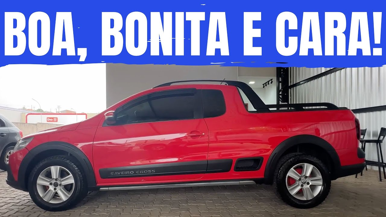 VOLKSWAGEN SAVEIRO CROSS CABINE ESTENDIDA 2013 VERMELHA! PRIMEIRAS IMPRESSÕES!