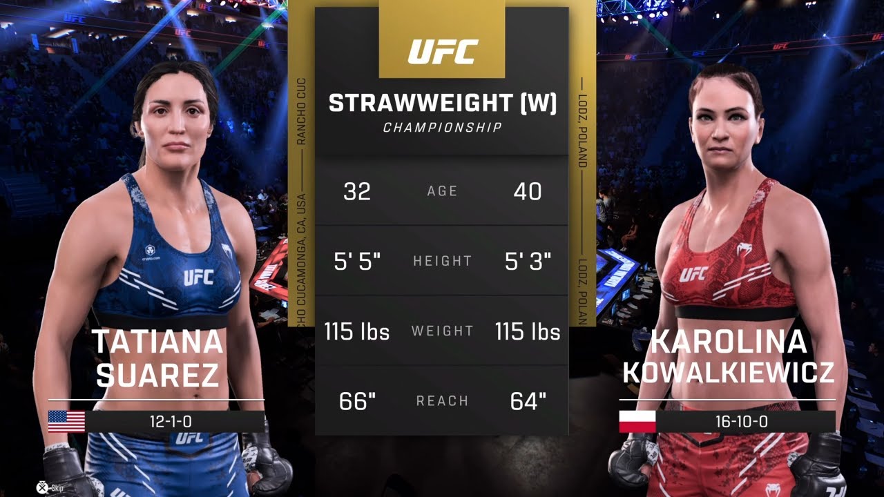 EA Sports UFC 5 Gameplay Tatiana Suarez vs Karolina Kowalkiewicz