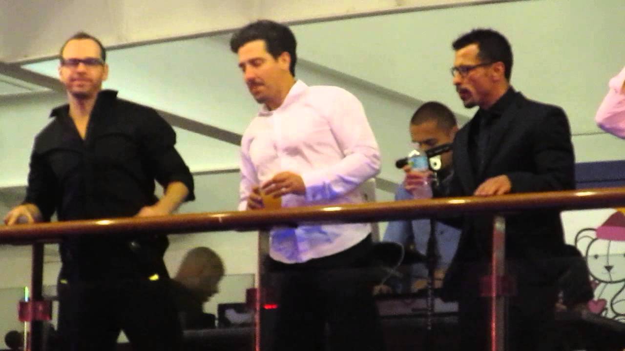 NKOTB Cruise Red Carpet Gala I think we're alone now