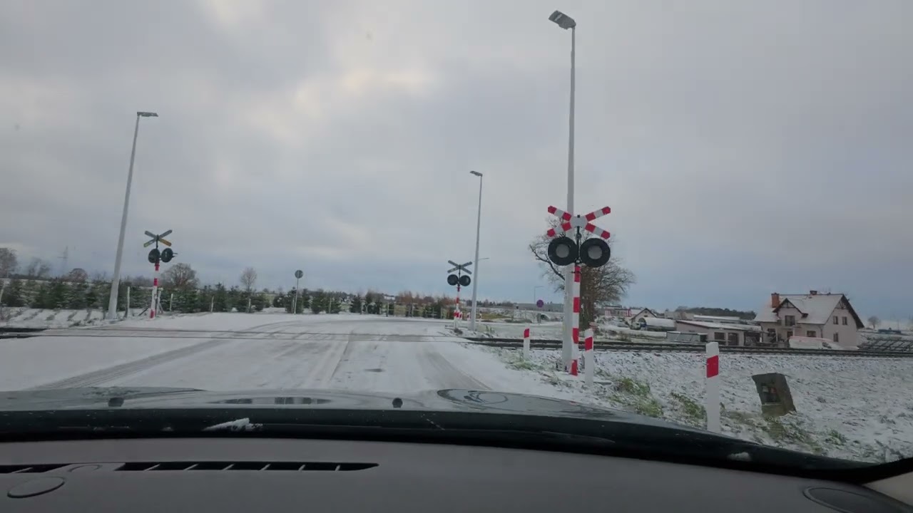 Zimowa droga na Chojnice / Winter road to Chojnice  DJI Action 5 Pro