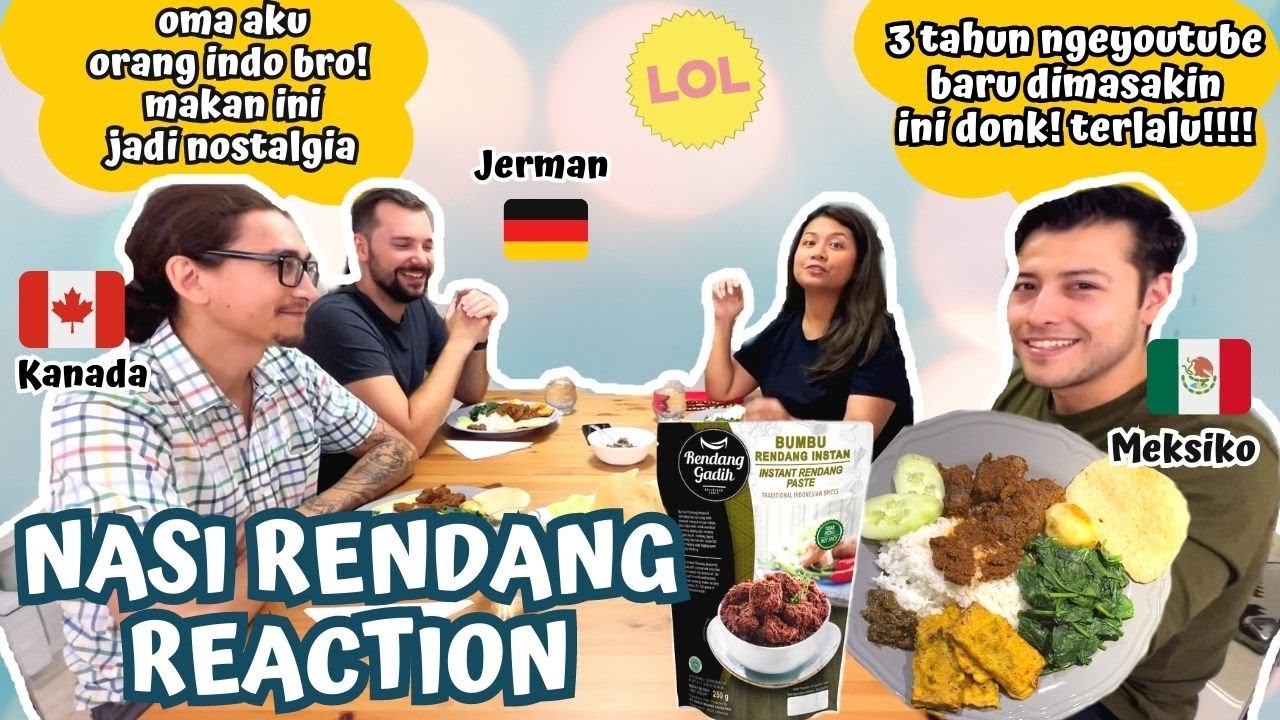 YANG SATU PROTES, YANG SATU JADI KEINGAT ALM NENEKNYA ORANG INDO GARA-GARA DIMASAKIN NASI RENDANG!