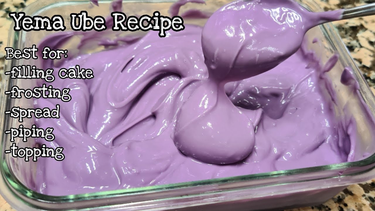 HOMEMADE YEMA UBE Recipe | Best for Frosting, Filling Cakes, Piping, Spread, Topping | Recipe Pinas