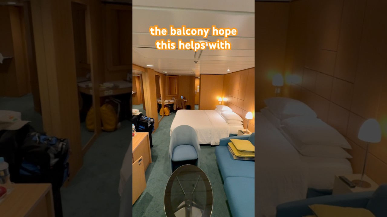 Checking out  MSC Armonia balcony “suite” room 1033