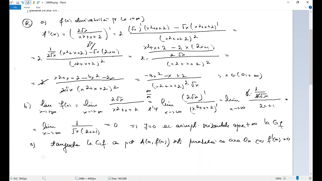 #3 Rezolvare Subiect III -- St. Naturii - Matematica - BAC - Iunie 2025
