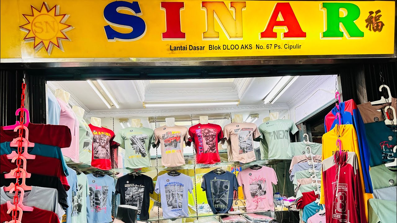Pusat grosir baju kaos cowo termurah paling beseler di pasar cipulir jakarta selatan