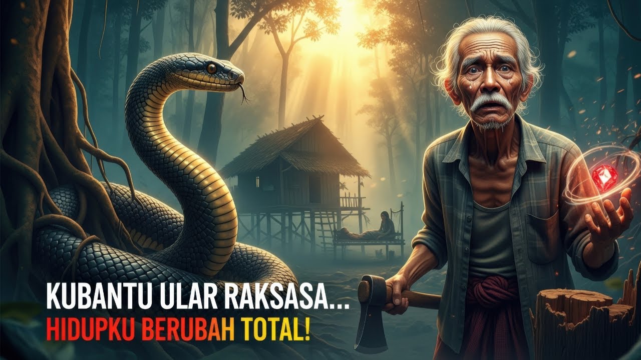 KAKEK PENEBANG KAYU MENOLONG ULAR RAKSASA—DETIK ITU HIDUPNYA BERUBAH, AKHIRNYA BIKIN NANGIS!