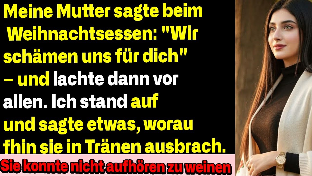 An Weihnachten sagte meine Mutter: „Wir schämen uns für dich“ – meine Antwort ließ sie weinen