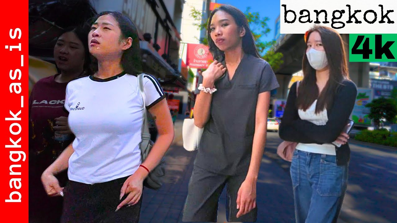 bangkok 4k day walk in bang rak - march 2026