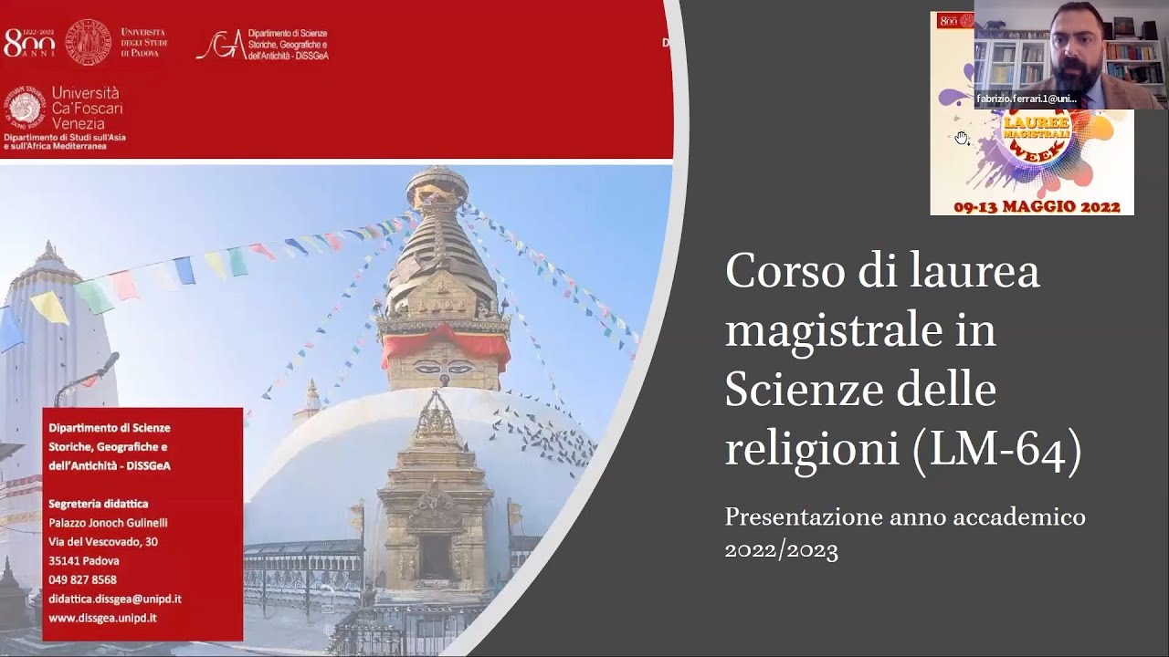 UniPd - Open Week 2022 - Scienze delle religioni (Interateneo con l'Università Ca' Foscari Venezia)
