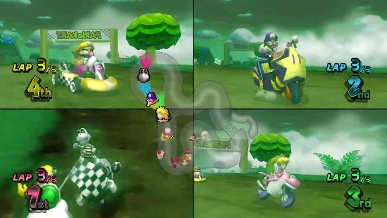 Mario Kart Wii Custom Tracks (Wiimms) ✦ 4 Players #673 (3 Tracks) Mirror