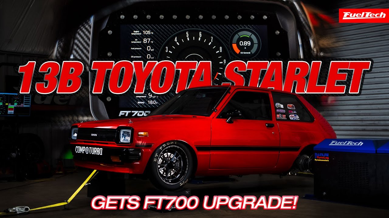 Turbocharged 2-Rotor Toyota Starlet with FT700 ECU! | FuelTech Hub Dyno