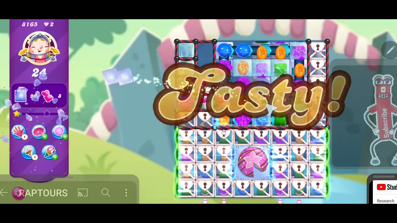 Candy Crush Saga Level 8165 NO BOOSTERS Super Sugar Crush!
