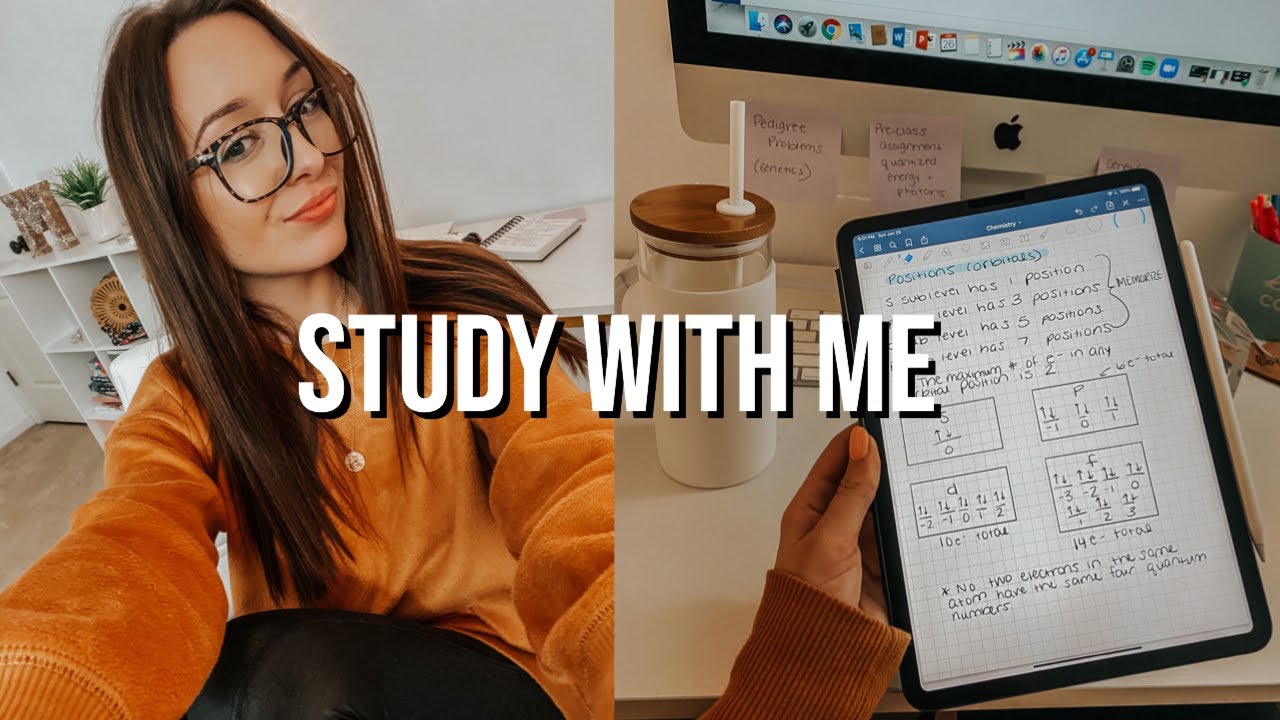 STUDY WITH ME: chemistry/genetics + productivity tips