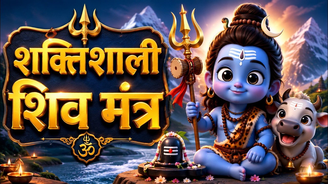 Powerful Shiva Mantra 1 Hour 🔱 Om Namah Shivaya + Karpur Gauram + Har Har Mahadev