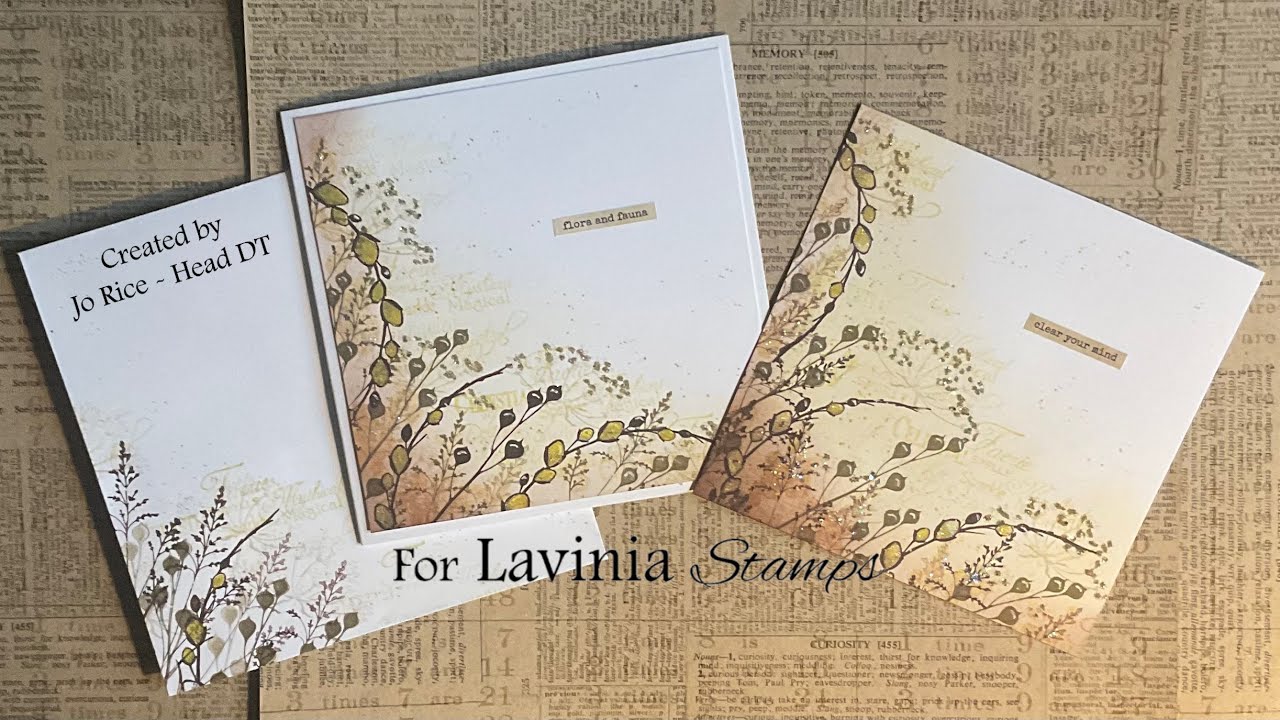 Time To Sparkle by Jo Rice #laviniastamps #cardmakingvideo
