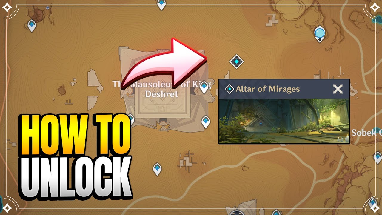 How to Unlock "Altar of Mirages" Domain | World Quests & Puzzles |【Genshin Impact】