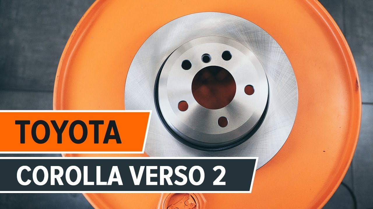 Cómo cambiar las discos de freno traseros TOYOTA COROLLA VERSO 2 Tutorial | Autodoc
