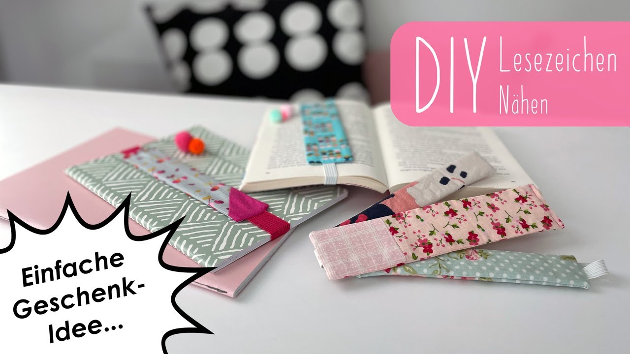 DIY Lesezeichen selber nähen | Upcycling | Geschenkidee | Muttertag