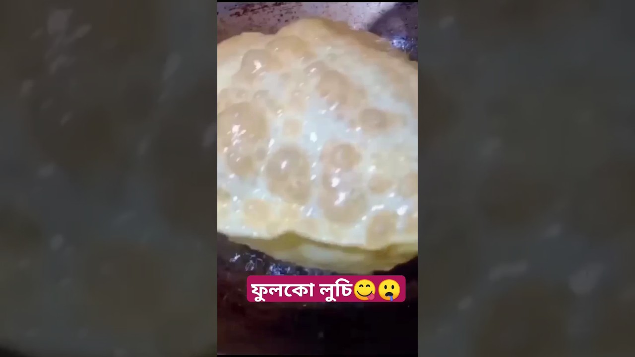 পারফেক্ট ফুলকো লুচি নিমিষেয় 🥰☺️🤤