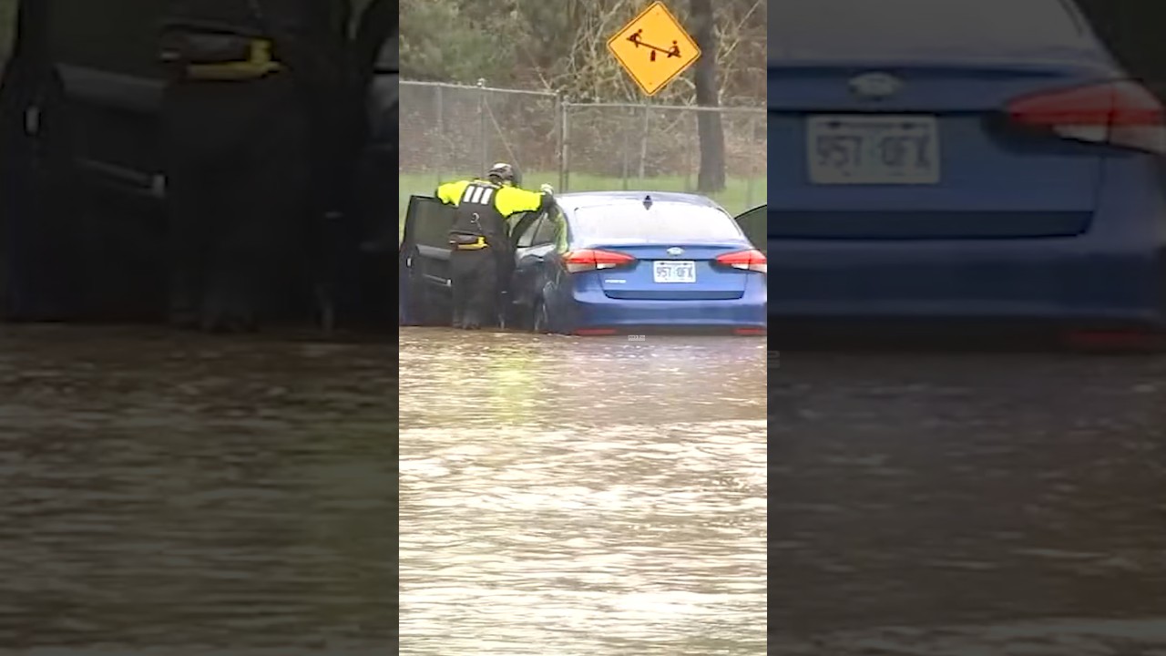 The Washington County Sheriff&rsquo;s Office rescued two people after a car became stranded in water.