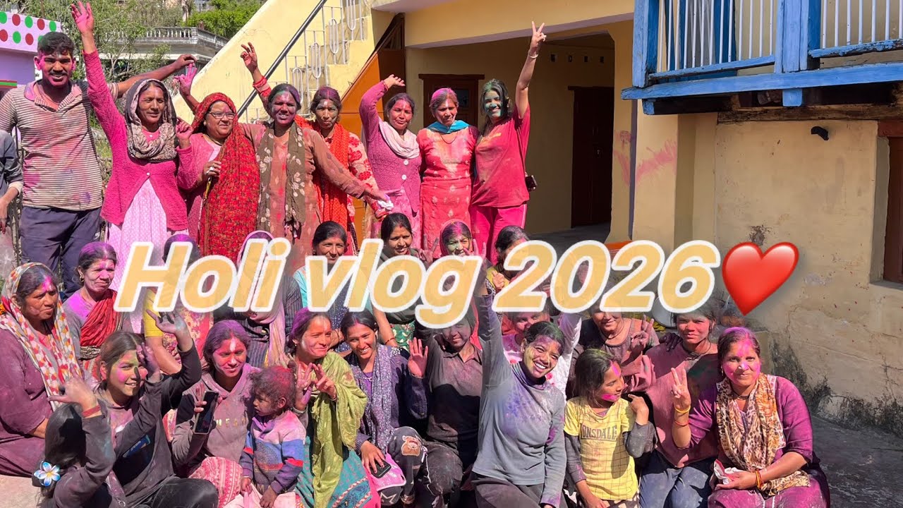A day full of colours | Holi vlog 2026🎨♥️