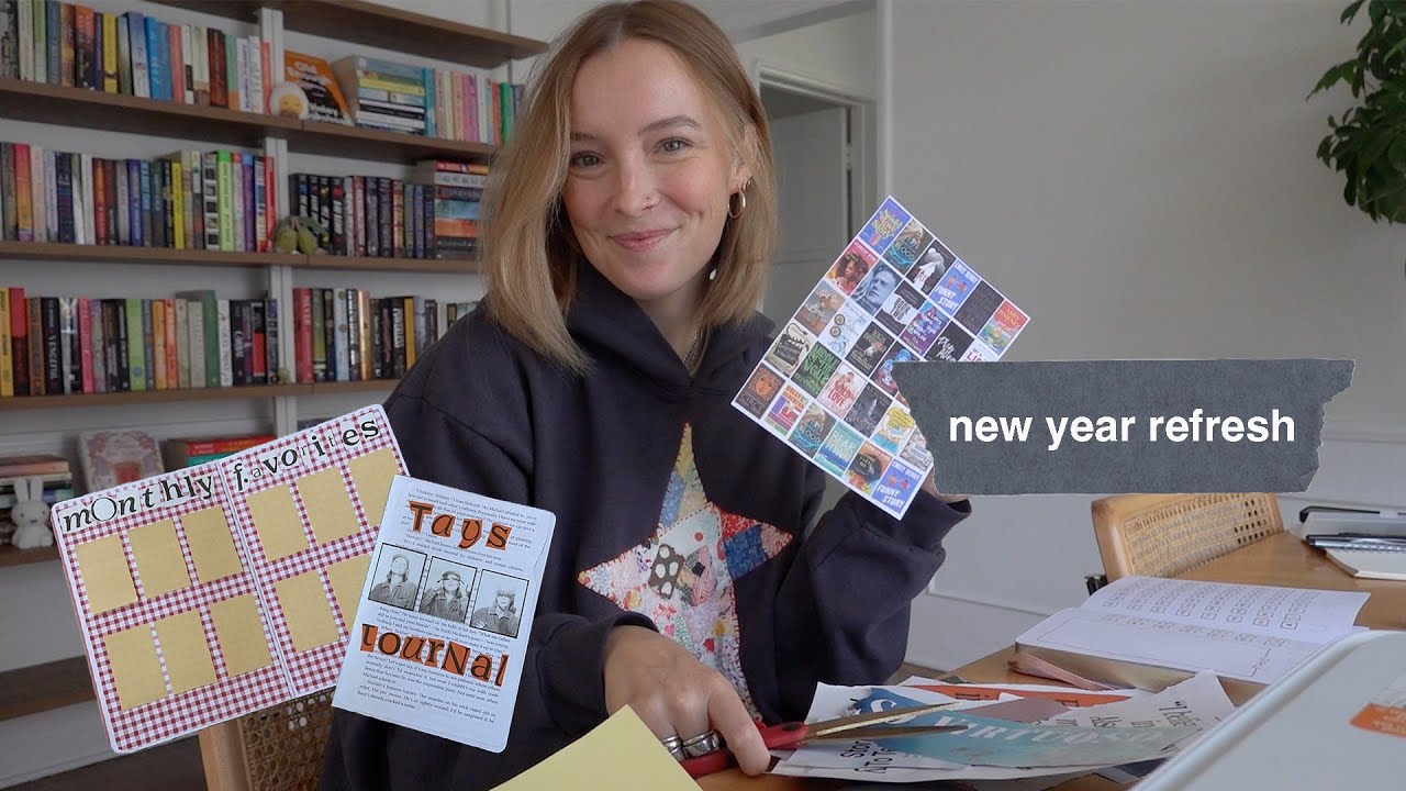 new year reset - setting up my reading journal, kindle refresh, getting a library card + more!