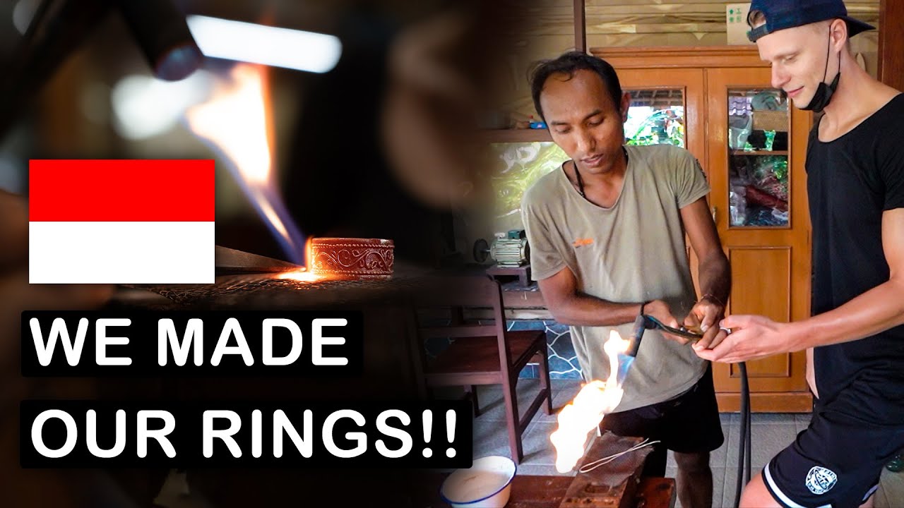 We made Traditional Jewelry in Indonesia - Bali Jewelry Making Class in Gianyar