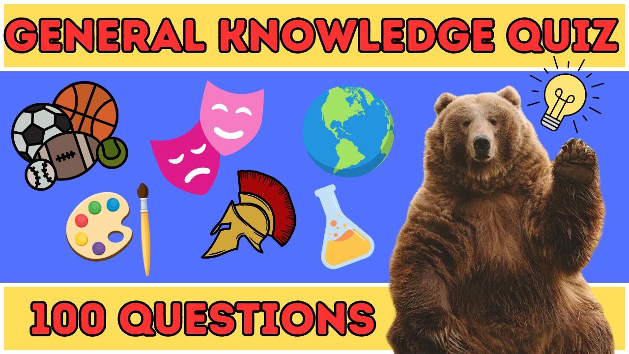 General Knowledge Trivia Quiz | Test Your Knowledge (10 Categories, 100 Questions)