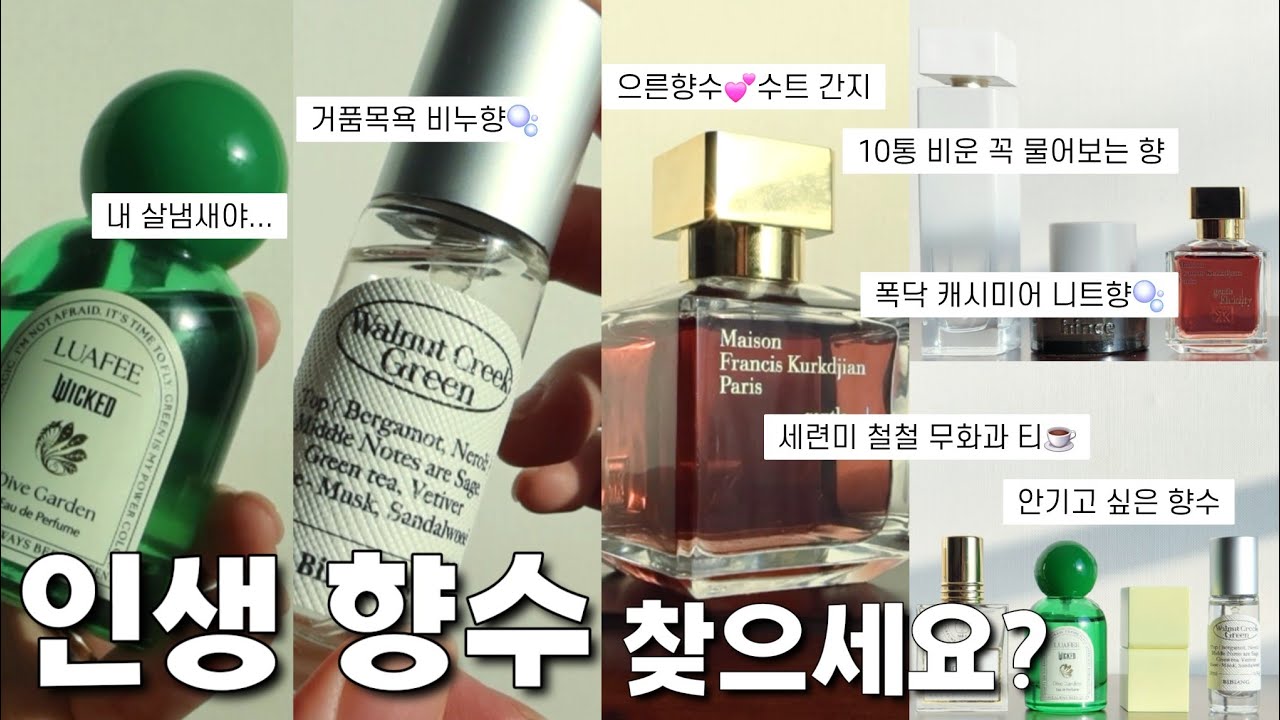🫧지금쓰기 딱 좋은 인생향수추천💕10통 비운 인생향수, 비누향, 무화과, 우디향, 바닐라향