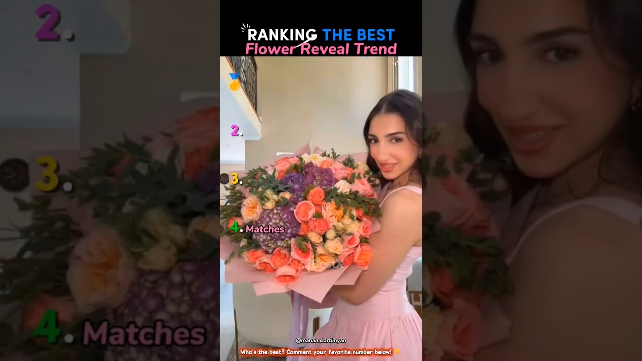 Ranking The Best Flower Reveal Trend #shorts