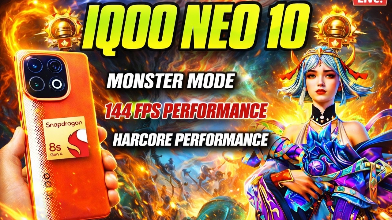 BGMI IQOO NEO 120 FPS TEST & RUSH GAMEPLAY WITH METER#bgmi#iqooneo10