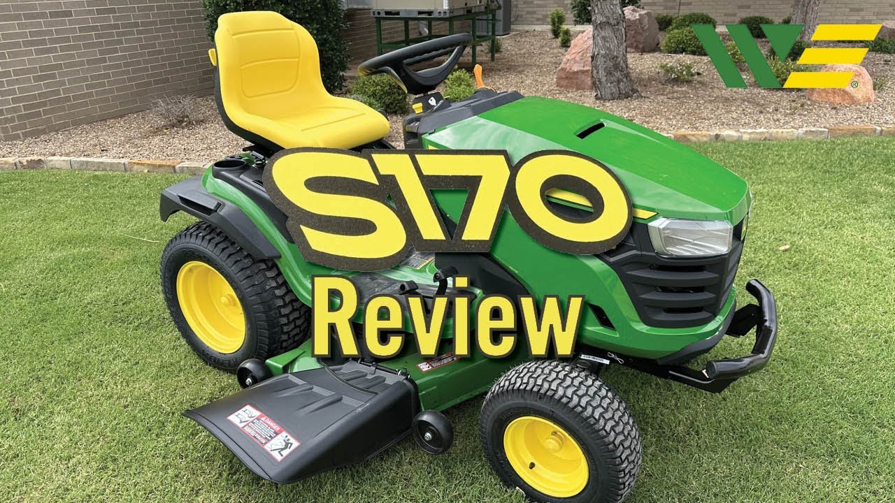 Обзор и осмотр газонокосилки John Deere S170 2023 года