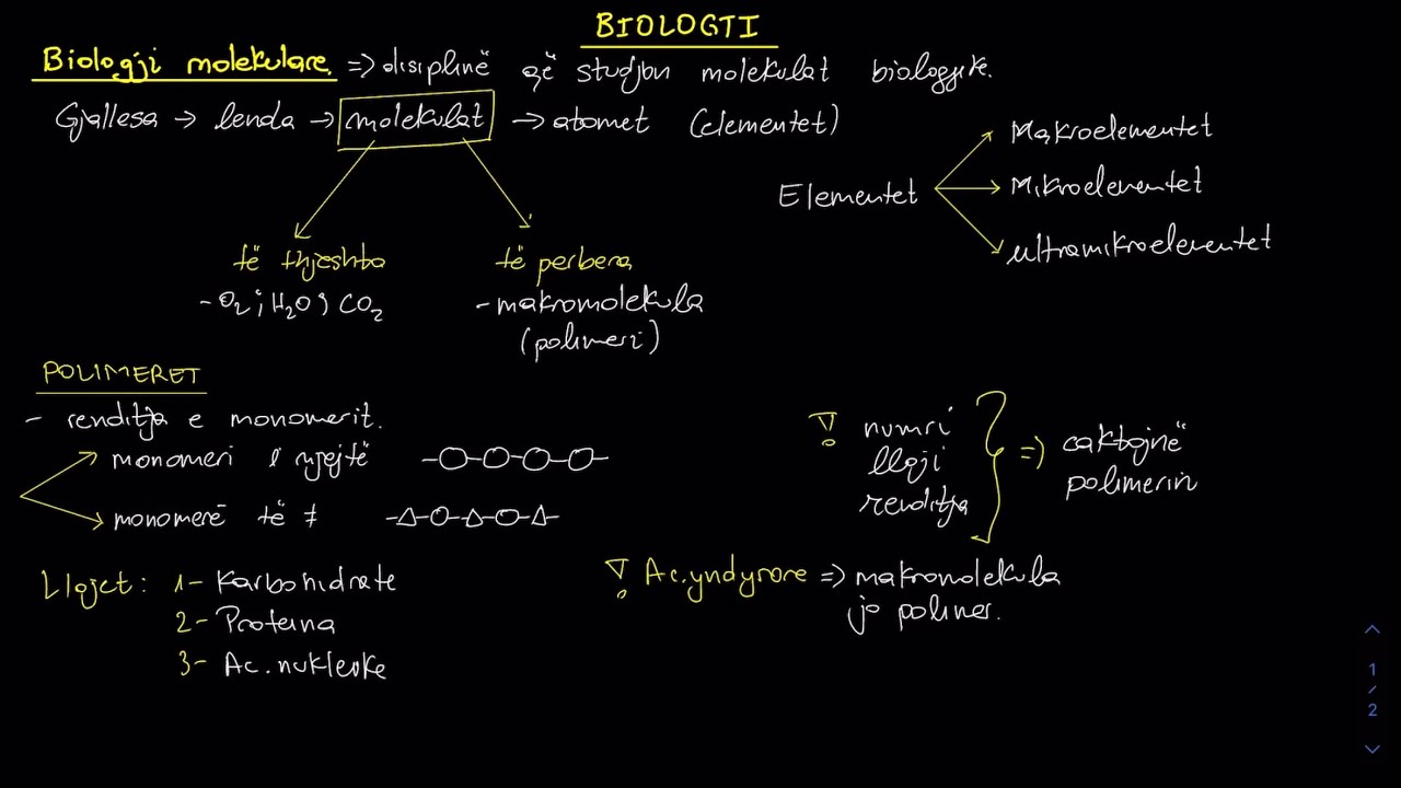 Molekulat Biologjike |M1, K1, Biologji|