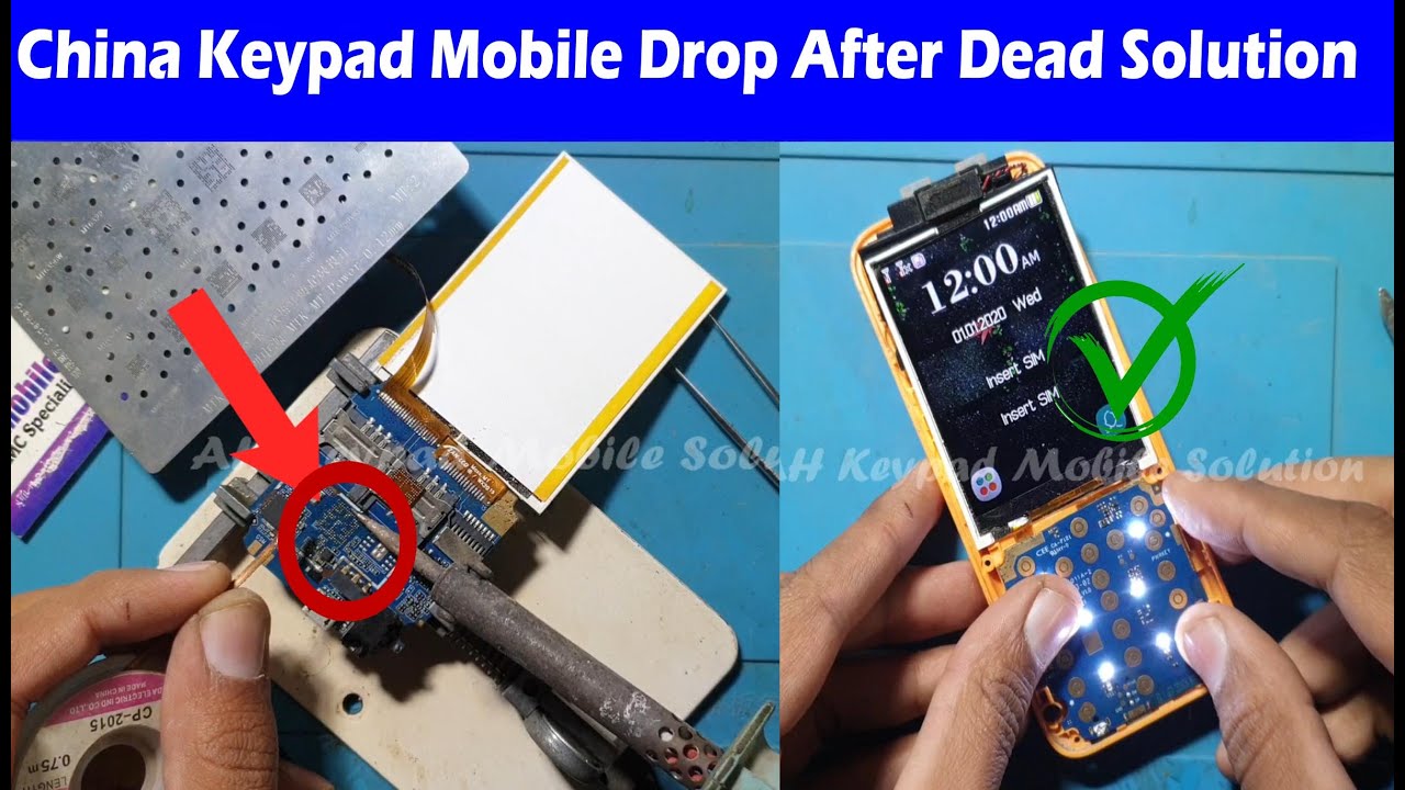 China Keypad Phone Drop after dead Recover, VGOTEL S9 Dead Recover CPU Change and Reset with CM2