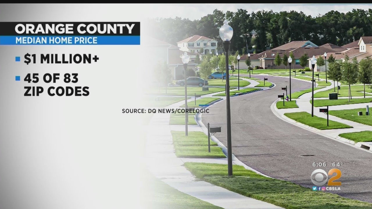 Median home price in Orange County tops $1 million for first time
