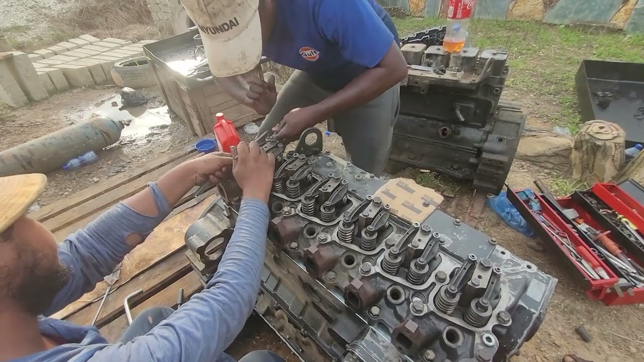 ROCKER SETTING & HEAD TORQUE | DIESEL PUMP TIMING | CUMMINS 6BT 5.9 DIESEL ENGINE OVERHAULING PART 3