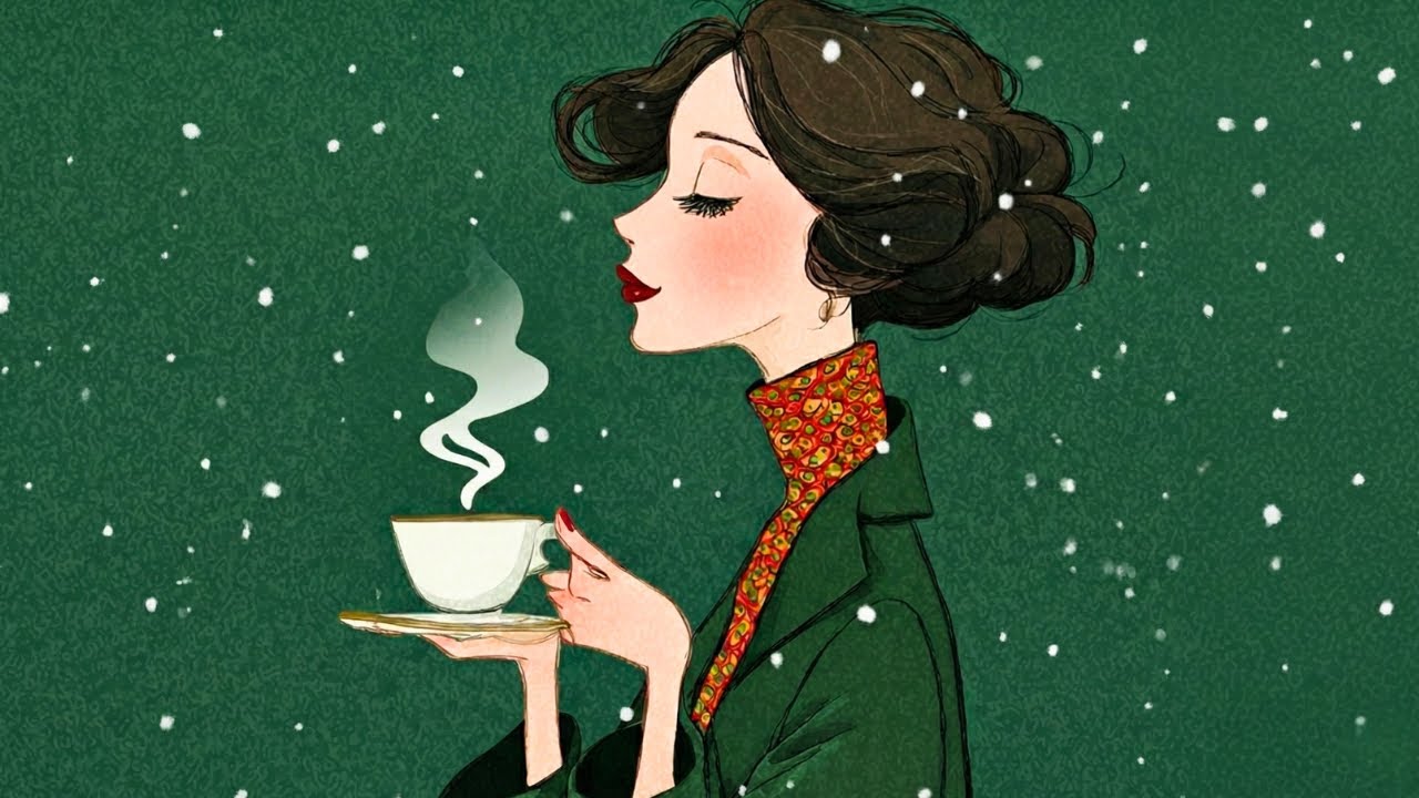 Snowy Winter Jazz Lounge | Relaxing Vintage Jazz & Warm Coffee