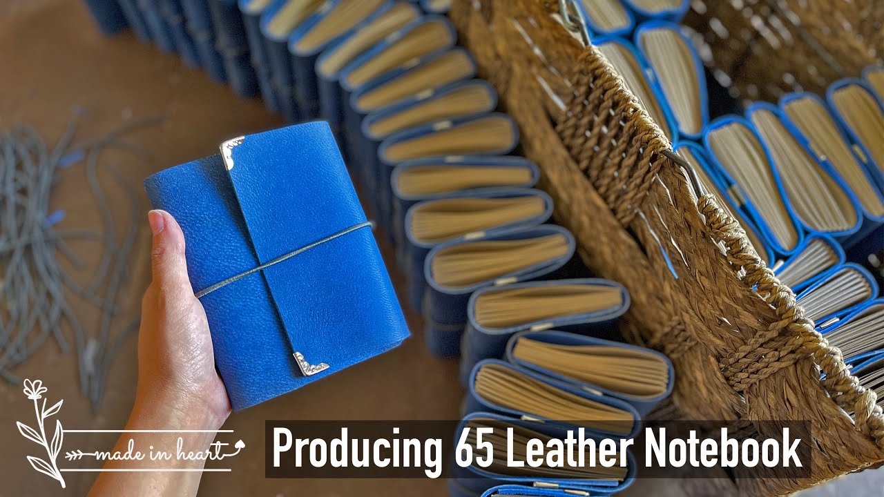 Producing 65 Leather Notebook (روند ساخت دفتر چرمی)
