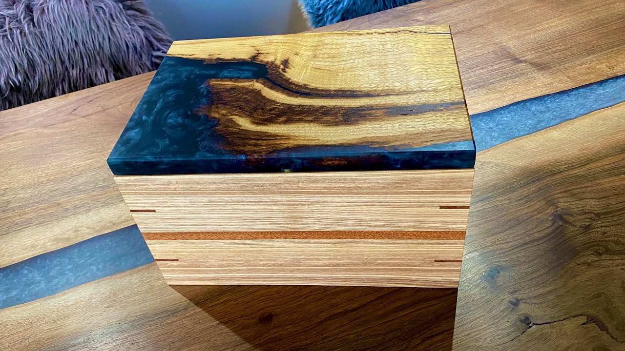 English Ash / Sapele / Chestnut and Resin Box