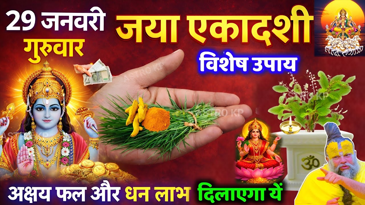 29 जनवरी गुरुवार जया एकादशी पर जरूर कर लेना ये चमत्कारी उपाय पूरे साल बरसेगी लक्ष्मी कृपा 😱 #upaay 