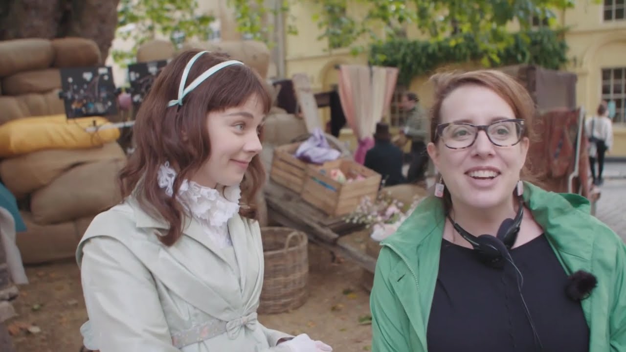 Claudia Jessie (Eloise Bridgerton) with Julia Quinn
