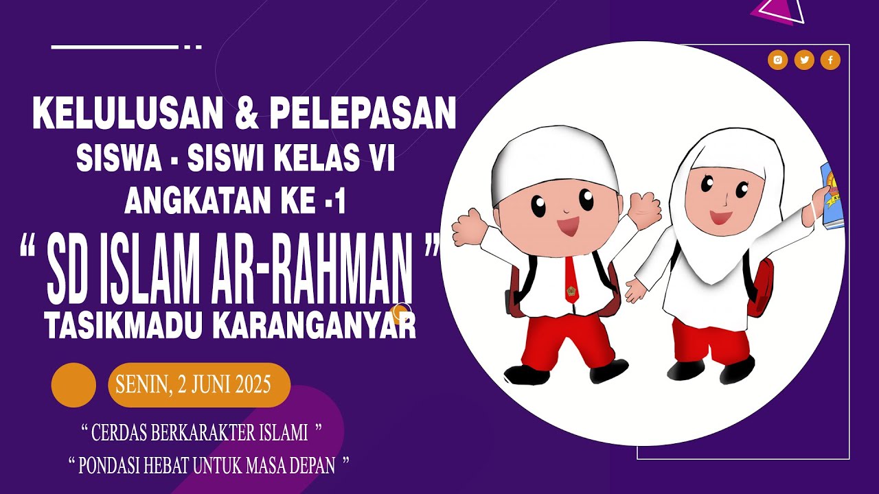 🔴📡 LIVE  KELULUSAN & PELEPASAN SISWA - SISWI SD ISLAM AR -RAHMAN TASIKMADU KARANGANYAR