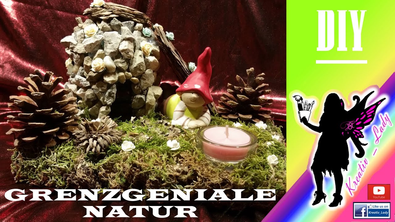 🎨 DIY #Grenzgeniale Natur (Basteln mit Naturmaterial) [Teelichthalter]