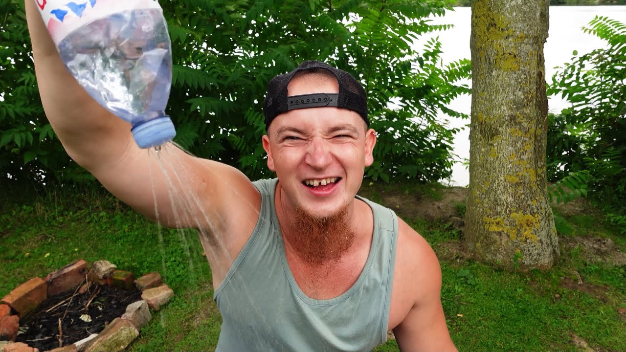 Outdoor-Dusche in 1 Min selber bauen - für Bushcraft u. Trekking