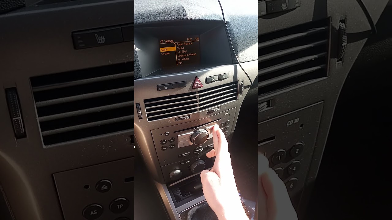 Ukryte menu serwisowe Opel Astra h Zafira B Corsa D