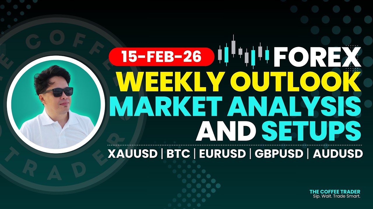 Forex Weekly Analysis & Setups (15-Feb-26) - GOLD, EURUSD, GBPUSD, AUDUSD