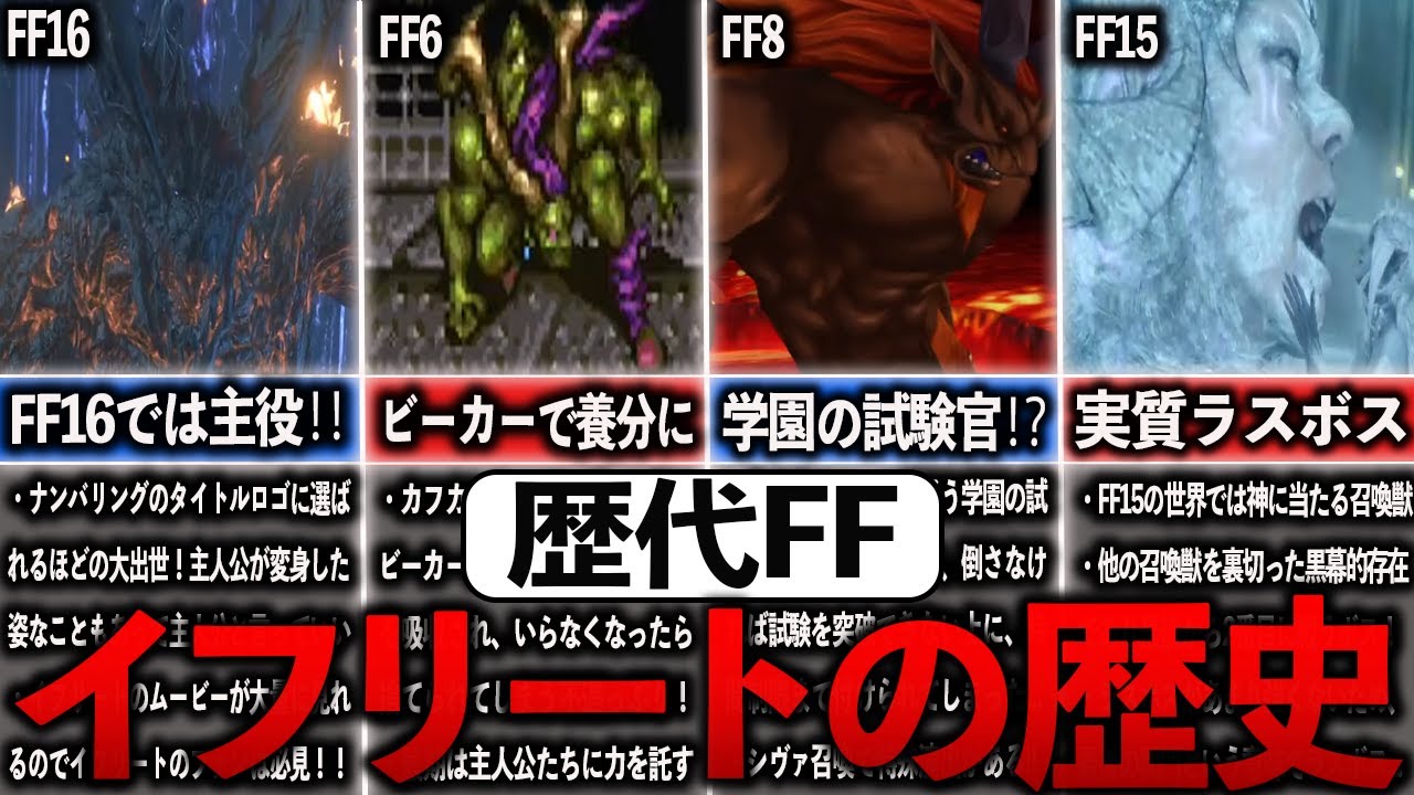 歴代FFのイフリートの歴史まとめ【ゆっくり解説】