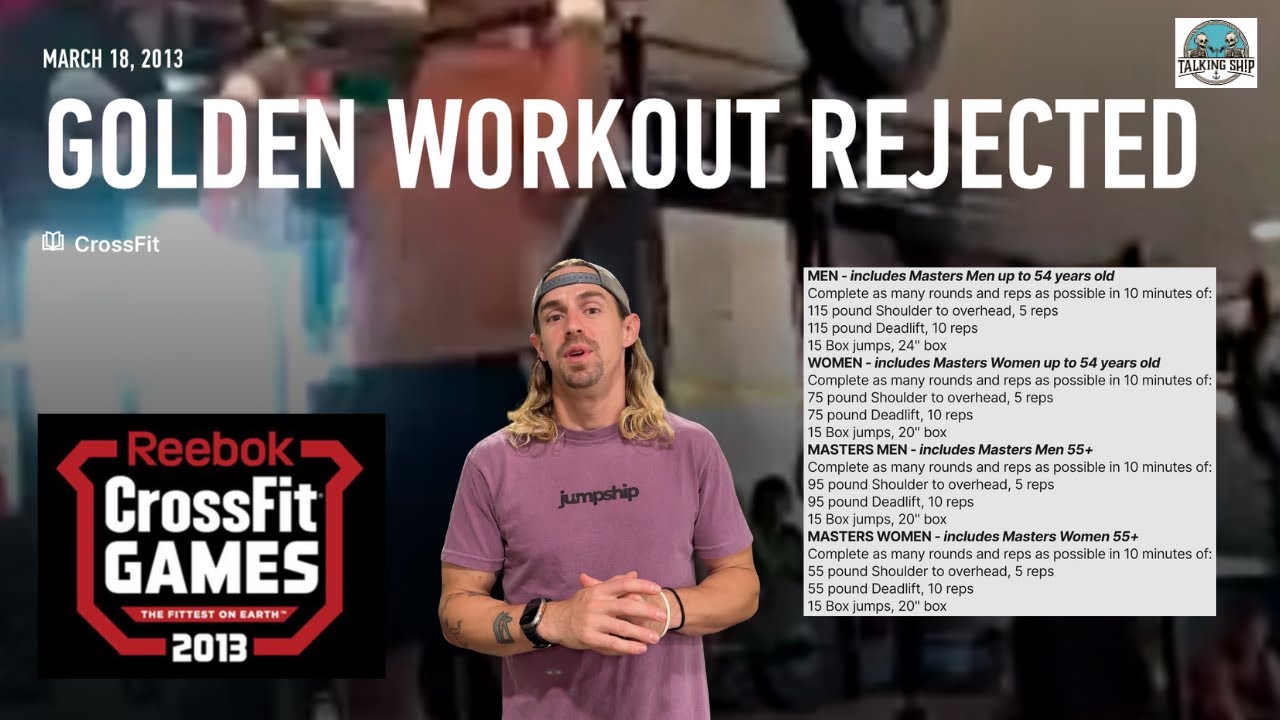 Lesson for the 2025 CrossFit Season - 2013 CF Open 13.2 Josh Golden AND affiliate gets disqualified.