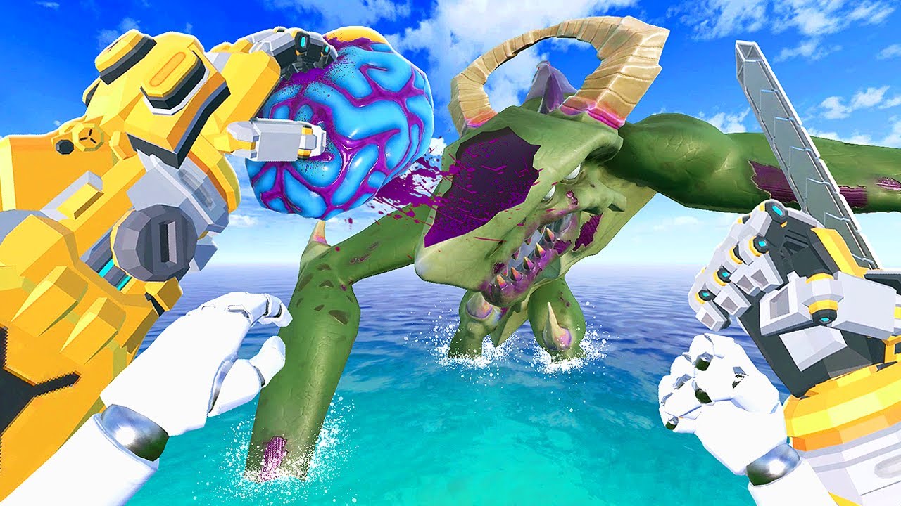 ВЫРЫВАЯ МОЗГ ЗОМБИ ОРОТИ - Kaiju Battle Simulator VR